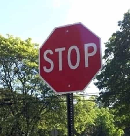 Stop sign board 600MM dia